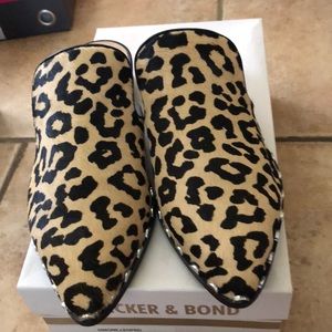 Brand new Bleecker & Bond Simone leopard mule size 9m.